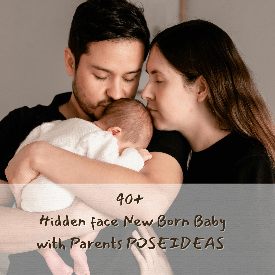 40+ hidden face new born baby with parents