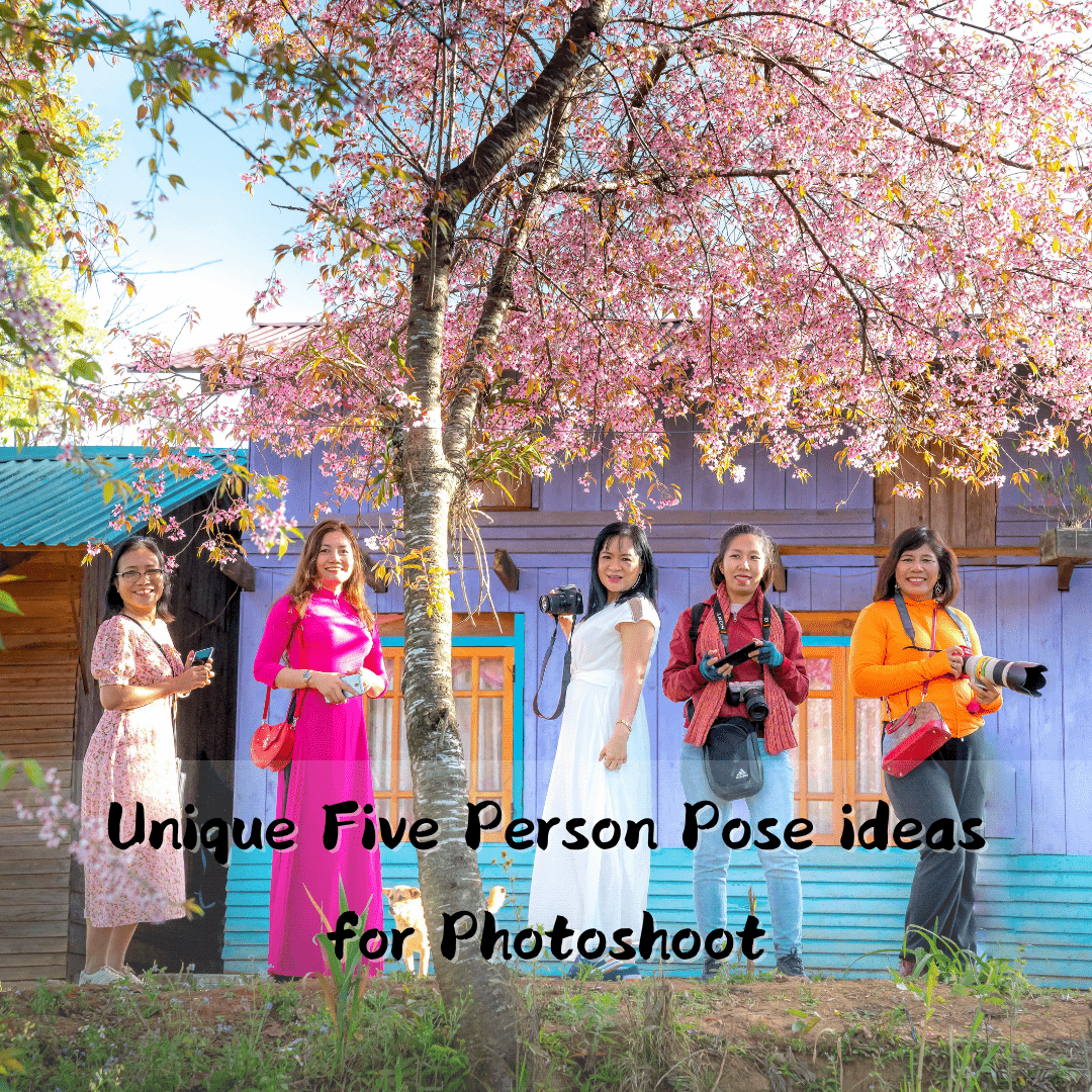 Unique Five Person Pose ideas for Photoshoot