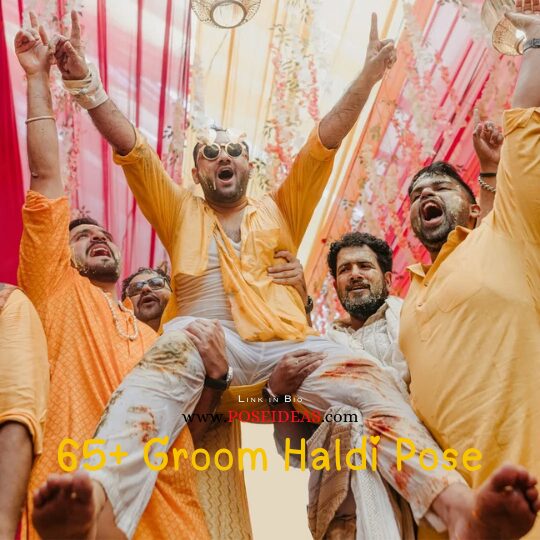 65+ groom Haldi Pose