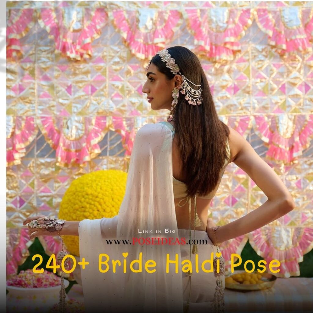 240+ Bride Haldi Pose